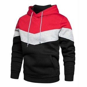 Sweat-shirts jaunes et noirs, sweat-shirt à capuche élégant avec blocs de couleur, streetwear confortable, vêtements décontractés pour hommes et femmes - Product Image 6