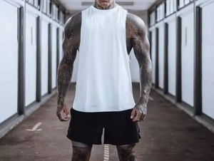 LOGO personnalisé débardeur et gilet surdimensionné pour hommes entraînement vêtements de sport décontracté haut sans manches avec gilets personnalisés - Product Image 4