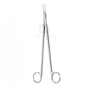 Tijeras Quirúrgicas Profesionales Hegemann DeBakey para Bebés, Curvas, de Acero Inoxidable, con Punta de Punto, Manuales, Certificadas por la CE para Uso Médico - Product Image 1