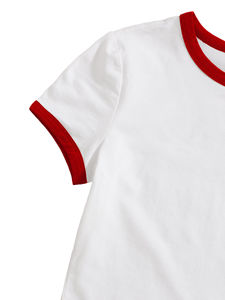 T-shirts Crewneck pour femmes Marque privée T-shirts Ringer pour femmes Fourniture d'usine OEM T-shirts respirants en gros - Product Image 3