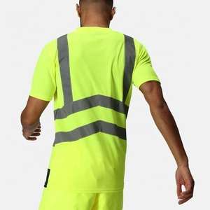 Safety <b>T</b>-<b>Shirts</b> Breathable <b>Black</b> Reflective OEM High Visibility Custom Logo Security Wholesale Prices Safety <b>T</b>-<b>Shirts</b> - Product Image 5