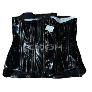 COSH CORSET Corset sous-poitrine en PVC verni brillant avec baleines en acier, pour tenue de soirée, Fabricant OEM de corsets - Product Image 1