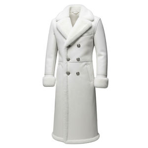 Manteau long en cuir d'agneau pour homme, qualité supérieure, élégant, tendance d'hiver, best-seller, nouvelle conception, 80% de duvet d'oie - Product Image 1
