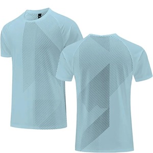 Camisetas Deportivas de Verano de Primera Calidad, Transpirables, de Secado Rápido, Estampadas, para Hombre y Mujer, Color Sólido - Product Image 1