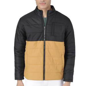 Chaqueta acolchada elegante para hombre: exterior repelente al agua, forro suave, cierre de cremallera y forma minimalista para un uso simple y elegante - Product Image 1