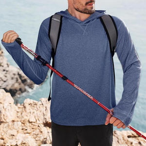 Sweat à capuche de pêche pour homme haute performance UPF 50, séchage rapide, respirant, anti-UV, tissu personnalisé, transfert thermique - Product Image 4