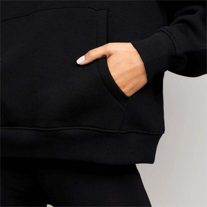 Sudadera con Capucha Unisex de Algodón 100%, 380g, para Hombre, Invierno, Lisa, con Estampado de Serigrafía, Bolsillo, Logotipo Personalizado, en Blanco - Product Image 5
