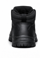 Botas de Trekking de Cuero para Hombre, con Cordones, Ligeras, para Senderismo, Trabajo Táctico, Color Negro