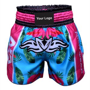 กางเกงขาสั้นมวยไทยสำหรับมวยไทยและการฝึก MMA สำหรับออกกำลังกายในยิมชุดศิลปะการต่อสู้กำหนดโลโก้ได้เอง - Product Image 2