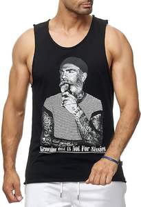 เสื้อกล้ามสำหรับเข้ายิมสำหรับผู้ชาย XXL,ออกแบบโลโก้ OEM แบบเรียบสปอร์ตทำจากผ้าฝ้ายสำหรับวิ่งออกกำลังกาย - Product Image 6