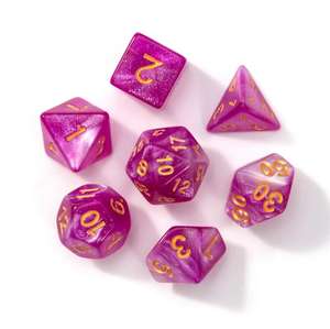 Hot sales Two-color star-shaped 7-Piece Acrylic <b>Dice</b> <b>Set</b> - Product Image 3