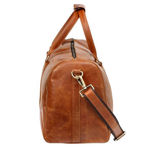 Bolsa de viaje de cuero genuino con logotipo personalizado, bolsa de lona para la noche, bolsa de deporte para gimnasio, bolsa de lona para hombres, calidad elegante - Product Image 6