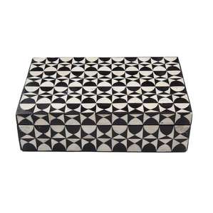 Caja de joyero con incrustaciones de hueso de calidad excepcional, forma Rectangular hecha a mano, producto más vendido, nuevo patrón de caja de joyería - Product Image 1