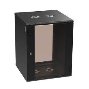 Armoire rack Extralink Premium 15U 600x600 noire, montage sans outils, fixation murale - Product Image 2