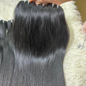 Cheveux lisses naturels dans la trame, 100% cheveux humains, cheveux bruts vietnamiens un donneur - Product Image 1