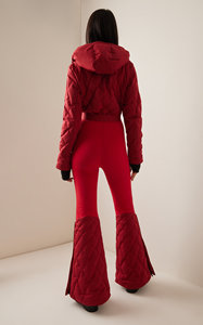 Traje de esquí de lujo de nuevo diseño personalizado 2025 para mujer, traje de esquí profesional personalizado para mujer, ropa de nieve OEM de una pieza - Product Image 3