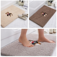 Tapis moelleux Tapis absorbant l'eau super doux en peluche longue pour les chambres et autres zones Tapis lavable en machine facile à nettoyer
