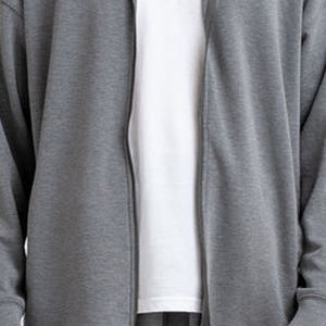 Ventes en gros de sweats à capuche unisexes à fermeture éclair, pull à capuche de haute qualité, sweats à capuche en molleton de coton surdimensionnés pour hommes, sweats à capuche vierges à personnaliser - Product Image 6