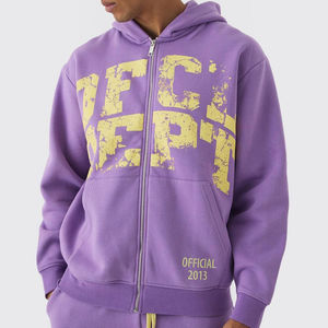 Chándal con cremallera para hombre de peso pesado, el mejor servicio, chándal para correr hecho a medida para hombre, chándal Unisex de alta calidad para hombre - Product Image 3