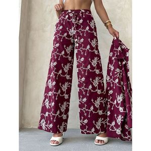 Pantalones Bordados para Mujer, Elegantes Pantalones con Detalle de Bordado Intrincado - Product Image 6