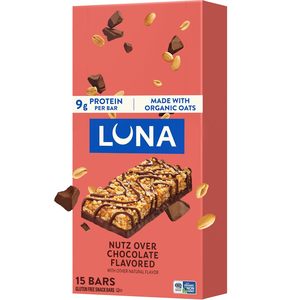 LUNA <b>Bar</b> - Nutz Over Chocolate Flavor Whole Nutrition Snack <b>Bars</b> - 1.69 oz. (15 Count) - Product Image 4
