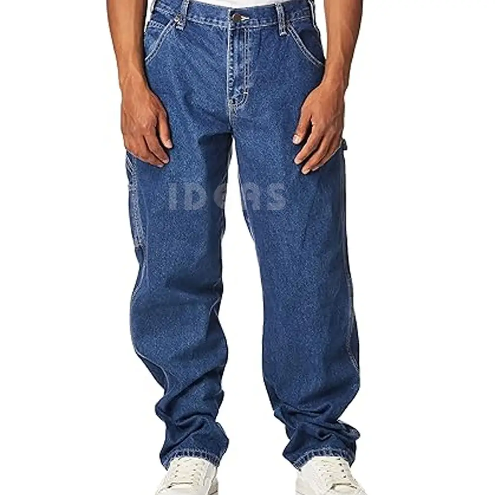 Yeni tasarım streetstyle moda düz yıkanmış sıcak satış kot pantolon erkekler için şık Denim kot erkekler