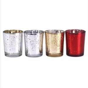 Tarro de vela de vidrio de Color azul cielo para el hogar y la boda Decoración de mesa centros de mesa vela de vidrio de mercurio votiva - Product Image 3