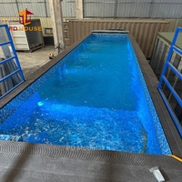 Maßgefertigter Luxus-Infinity-Pool aus Schiffscontainern mit Deck für Hotels und Resorts