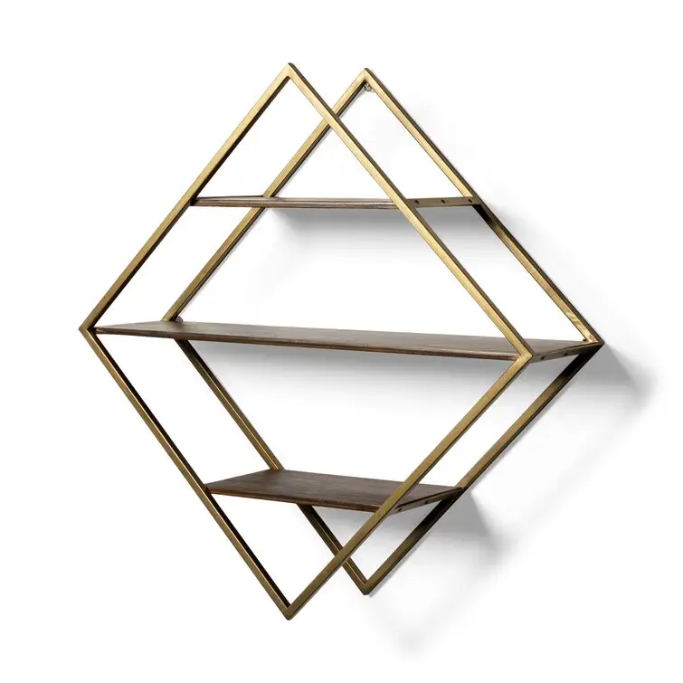 Diamond Design Wall Shelf Perfect Storage Organization Accent Piece Is Sure To Look Amazing When You Hang It On Your Empty Wall