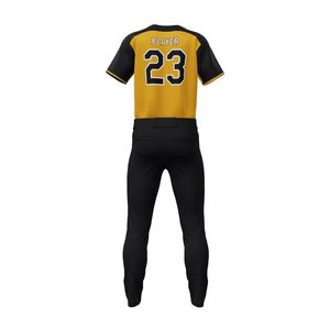 ชุดกางเกงเจอร์ซีย์ระบายอากาศแห้งเร็วพิมพ์ลายกำหนดจำนวนทีมชื่อทีมเบสบอลวิทยาลัย - Product Image 3