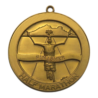 Médailles et trophée Bronze Football Soccer Marathon Custom Metal Award