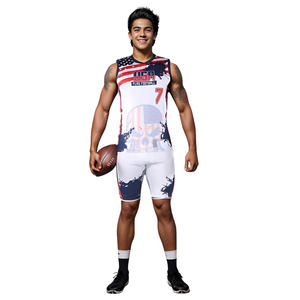 เครื่องแบบฟุตบอลแบบธงอัดลาย7ใน7เสื้อมีขนาดพิเศษพร้อมชื่อและหมายเลขของคุณดีไซน์แบบสั่งทำ - Product Image 1