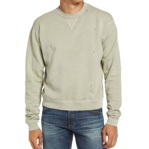 Venta al por mayor Streetstyle 100% algodón cuello redondo sudaderas hombres pulóver sudadera personalizado logotipo estampado sudaderas con capucha - Product Image 1