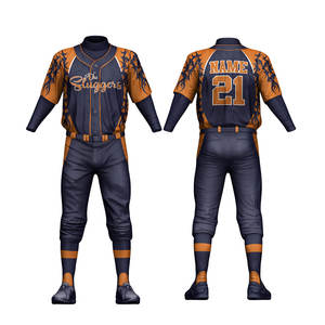 ชุดยูนิฟอร์มเบสบอลแบบระบายอากาศคุณภาพสูงสั่งทำพิเศษ ชุดเสื้อและกางเกงโพลีเอสเตอร์แบบยูนิเซ็กซ์ พร้อมโลโก้สั่งทำ - Product Image 1