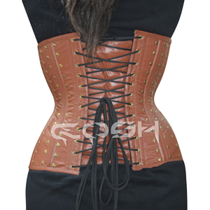 Fournisseur de corset en cuir marron Steampunk - Product Image 6