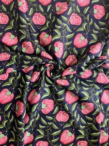 Tela de Algodón Puro de 80 g/m² con Estampado Floral Tradicional, Ligera, 5 Yardas de Largo, para Confección de Vestidos de Mujer y Ropa Étnica - Product Image 1