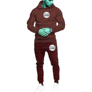 Survêtement d'hiver pour homme en molleton 100% coton 450 g/m², 2 pièces, avec capuche, respirant, streetwear athlétique, du M au 3XL - Product Image 5