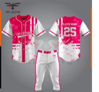 Uniforme de Béisbol Personalizado de Alta Calidad con Conjunto Completo, Secado Rápido, Transpirable y Reciclable, con Botones Completos, Ropa Unisex, OEM ODM