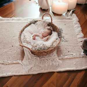 Nouvel arrivage de lit en rotin pour enfants lit en osier pour bambins panier en bambou pour la photographie - Product Image 2