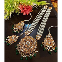 Offre Spéciale conceptions personnalisées 18K or mariage mariée indien Rajwari colliers boucles d'oreilles tour de cou casque ensembles de bijoux pour femmes en vrac