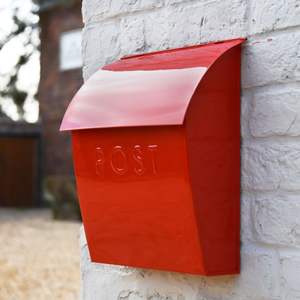 Cajas de correos colgantes para jardín, diseño personalizado, montaje en pared, hierro galvanizado decorativo, fabricante de cajas de poste negro - Product Image 6