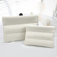 Sac à maquillage en néoprène élégant et grand, avec logo personnalisé, fermeture à glissière, sac de rangement écologique pour gloss à lèvres et cosmétiques pour femmes