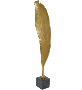 Sculpture en métal d'art moderne tendance de vente vintage finie en or pour le décor de table de salon Accents Sculptures au meilleur prix - Product Image 1