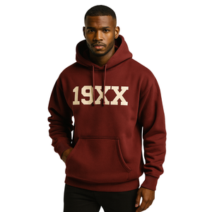 KAP Maroon Pullover Sudadera con capucha Mezcla de algodón Fraternidad griega Ropa personalizada DivineNine HBCU Greek Life Streetwear con Año de fundación - Product Image 1
