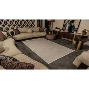 Alfombra Moderna Beige Netline CN020, 100% Acrílica, No Desprende Pelusa, Fácil de Limpiar, Duradera para Dormitorio, Estudio, Niños - Home Depot - Product Image 2