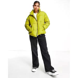 Custom Women's <b>Lightweight</b> Quilted Padded Puffer Coat <b>Jacket</b> Canvas Breathable Logo-Designed <b>Ladies</b> Puffer <b>Jacket</b> Letter - Product Image 1
