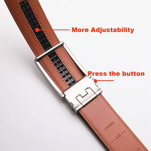 Ceinture en cuir de peau de vache véritable personnalisable pour hommes avec boucle ardillon durable à grain supérieur Fabrication professionnelle - Product Image 6