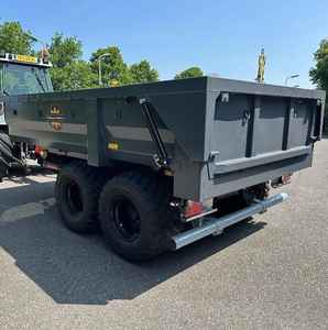 Remorque à benne basculante robuste 1000 kg, plateau en acier hydraulique, remorque de chantier - Product Image 4