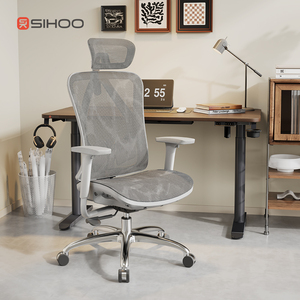 Chaise de bureau ergonomique <span class=keywords><strong>Sihoo</strong></span> <span class=keywords><strong>M57</strong></span> à dossier haut, entièrement en maille, multicolores, chaise de bureau de direction - Product Image 6