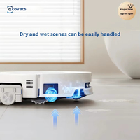 Robot Vacuum Cleaner Pintar T80S Omni, Kontrol Suara via Aplikasi, Pengepel Sonik, Pembersihan Otomatis Elektrik, Plastik, Hotel, Kering